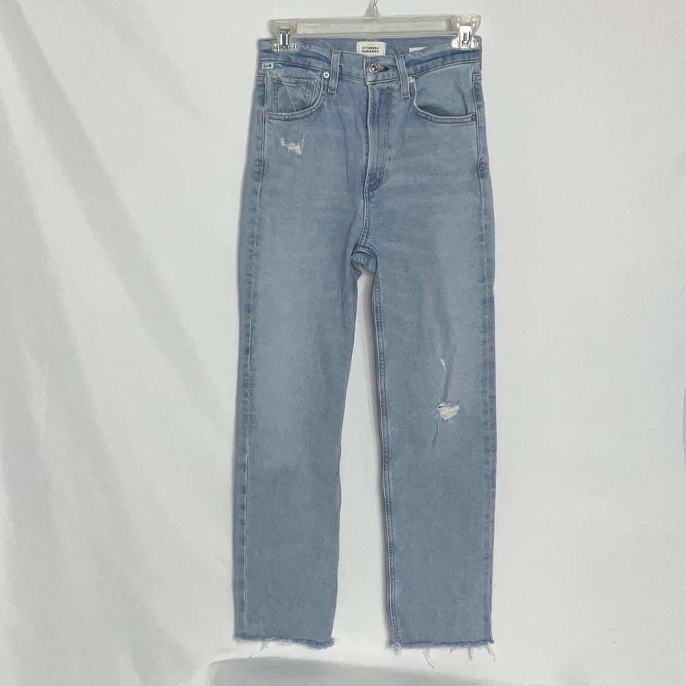 Citizens Of Humanity Daphne Crop Premium Vintage Light Blue Jeans